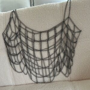 Black Chainmail Necklace